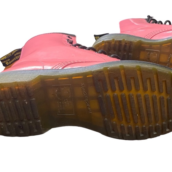 Dr. Martens Pink Combat Boots Size 6 - Picture 6 of 15
